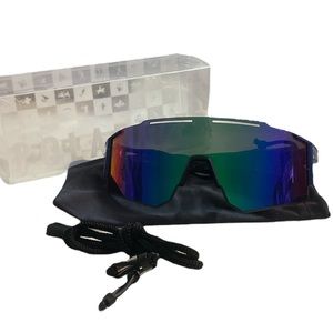 NIB PSATCL Polarized Blue & Yellow Speckled Sunglasses
